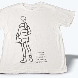 Uniqlo SPRZNY Jason Polan Tokyo Limited T Shirt XL Waiting Bus Akasha to Shibuya